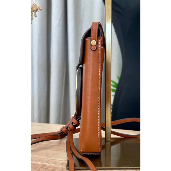 TORY BURCH CAMEL BROWN MILLER CROSSBODY - Picture 2 of 9